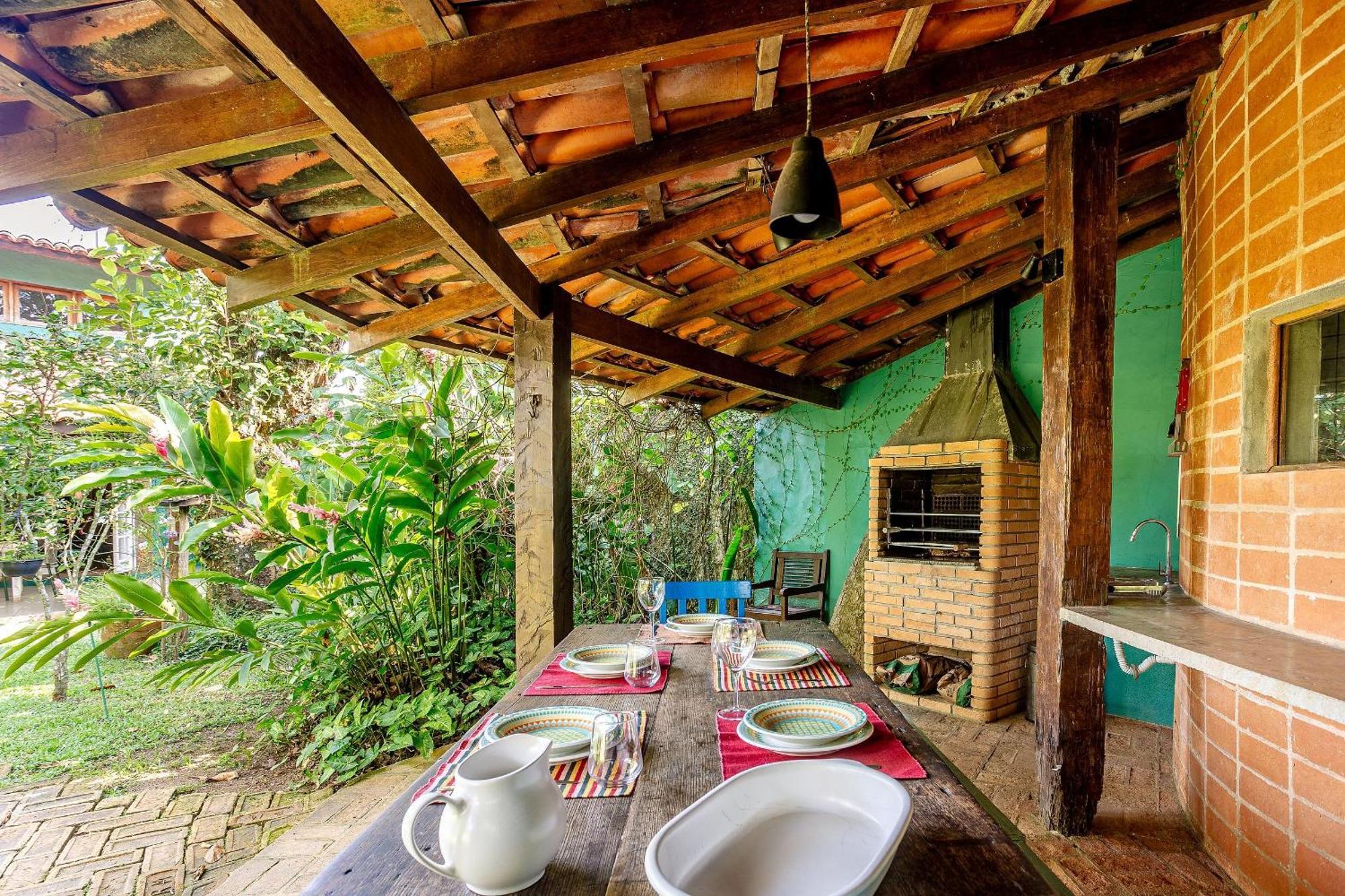 Casa Dos Passaros Na Areia A 20M Da Praia Da Baleia Com 3 Suites E 1 Dorm, Com Ar Condicionado, Wifi, Smart Tv, Cozinha Completa E Churrasqueira Sao Sebastiao (Sao Paulo) Exterior foto